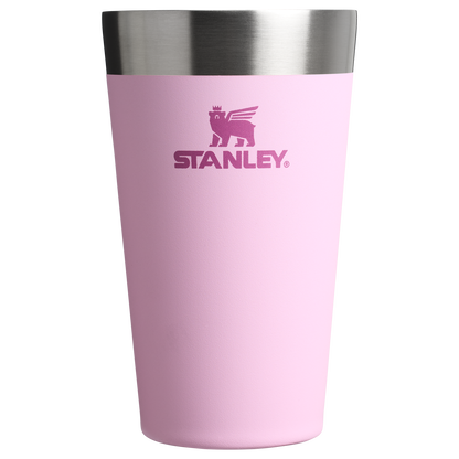 Stanley 16 oz Quencher Stay Chill Stacking Pint In Cherry Blossom Pink