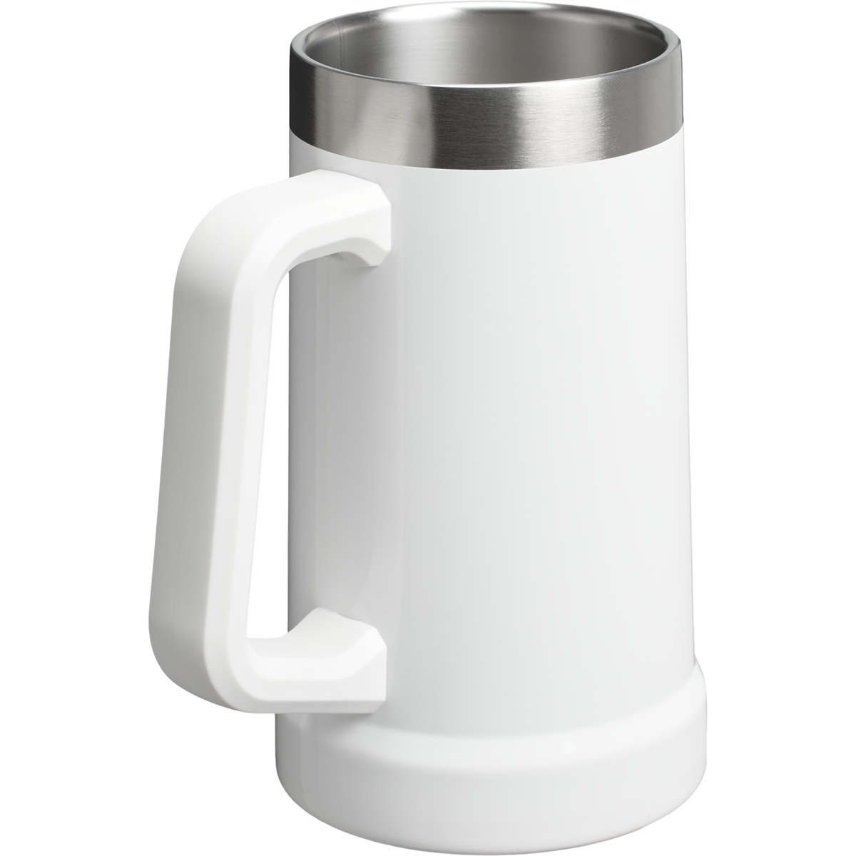 Stanley Bottle Opener Insulated Beer Stein 24OZ In Frost Gloss White