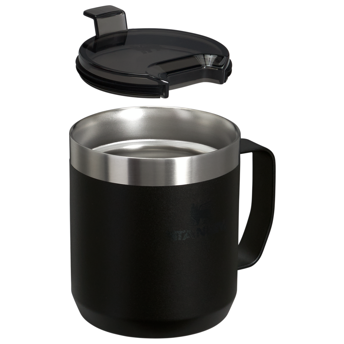 The Stanley Stay-Hot Camp Insulated Mug 12OZ In Black