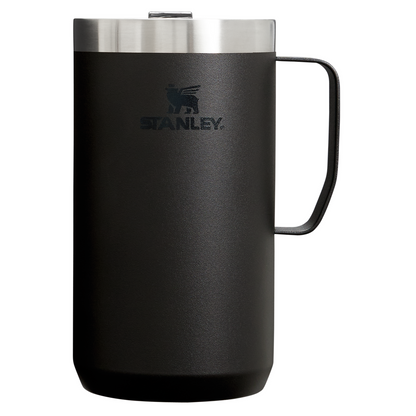 The Stanley Stay-Hot Camp Insulated Mug 24OZ In Matte Black