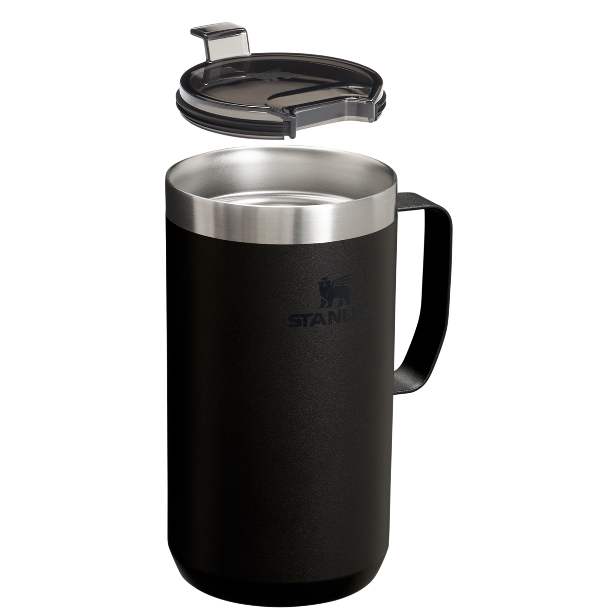 The Stanley Stay-Hot Camp Insulated Mug 24OZ In Matte Black