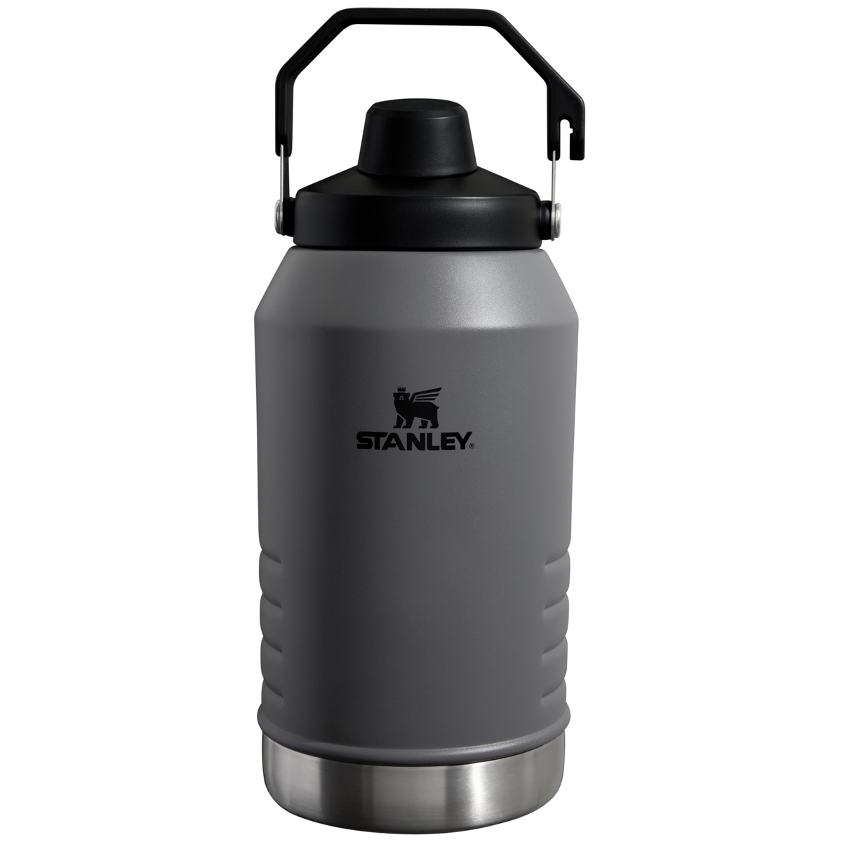 Stanley 96 OZ Stainless Steel IceFlow Slip Straw Water Jug In Charcoal Grey