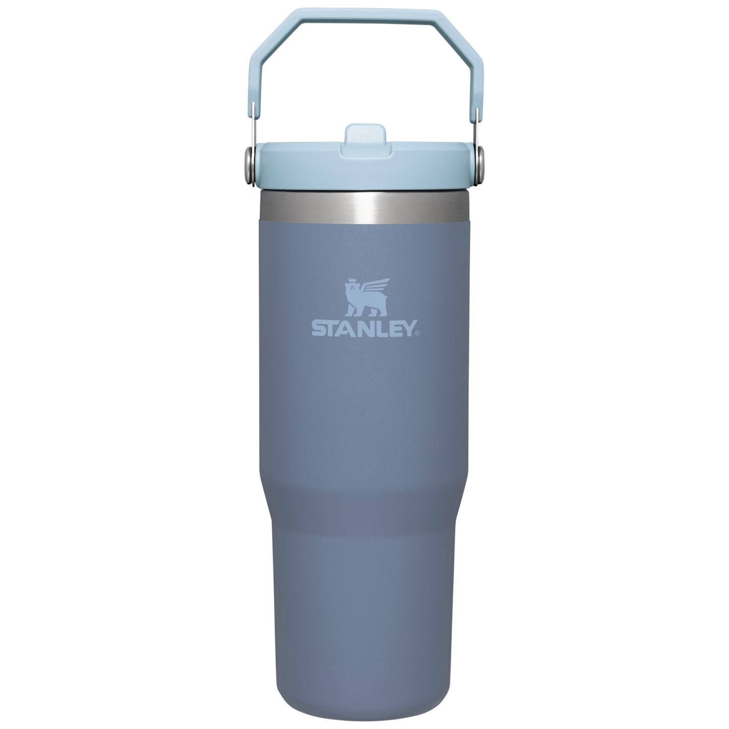 Stanley 30 oz IceFlow Flip Straw Water Bottle In Twilight Grey