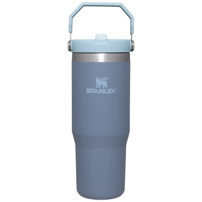 Stanley 30 oz IceFlow Flip Straw Water Bottle In Twilight Grey