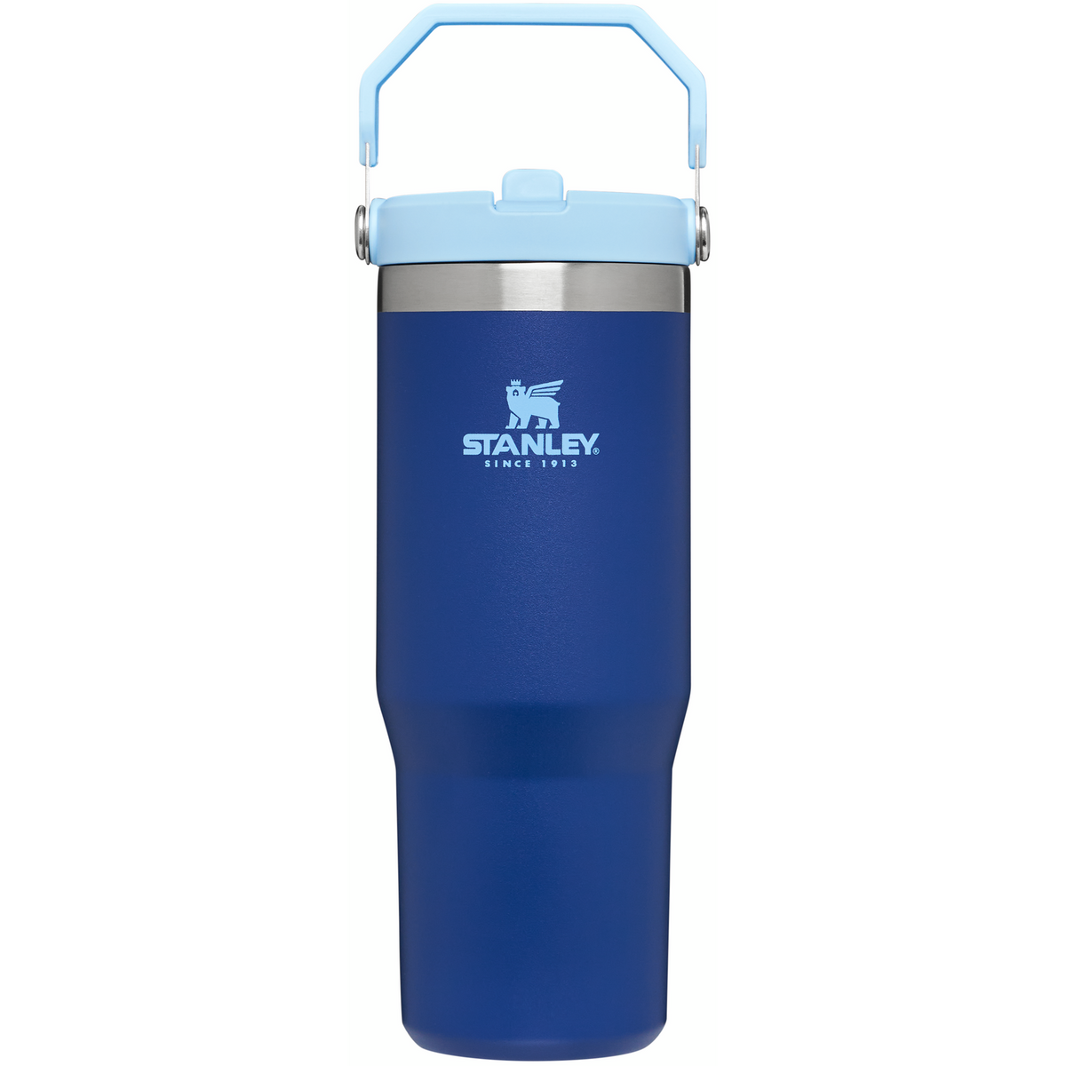 Stanley 30 oz IceFlow Flip Straw Water Bottle In Lapis Blue