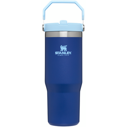 Stanley 30 oz IceFlow Flip Straw Water Bottle In Lapis Blue