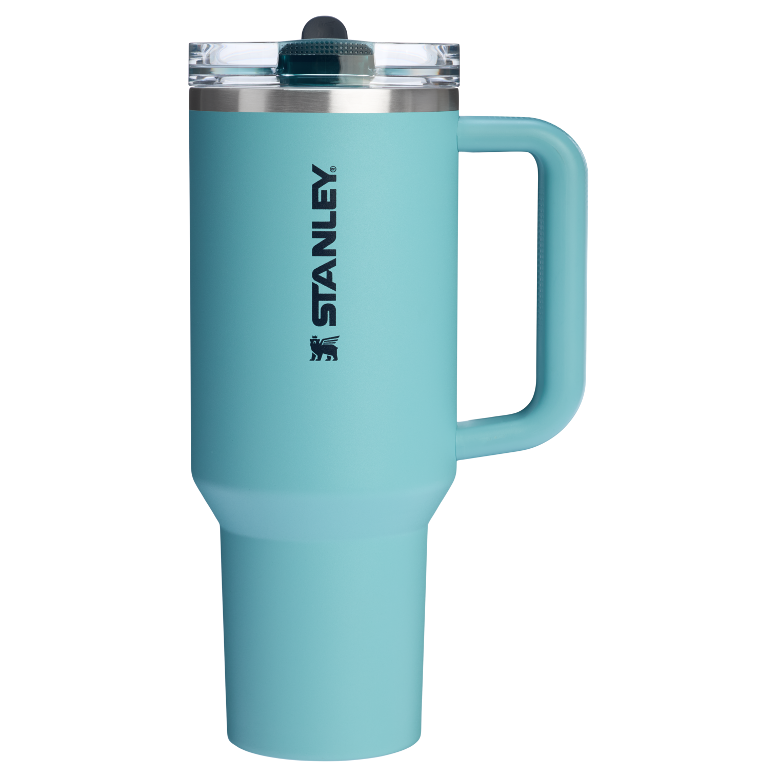 Stanley 40 OZ Quencher Flip Straw Tumbler With In Agave Blue