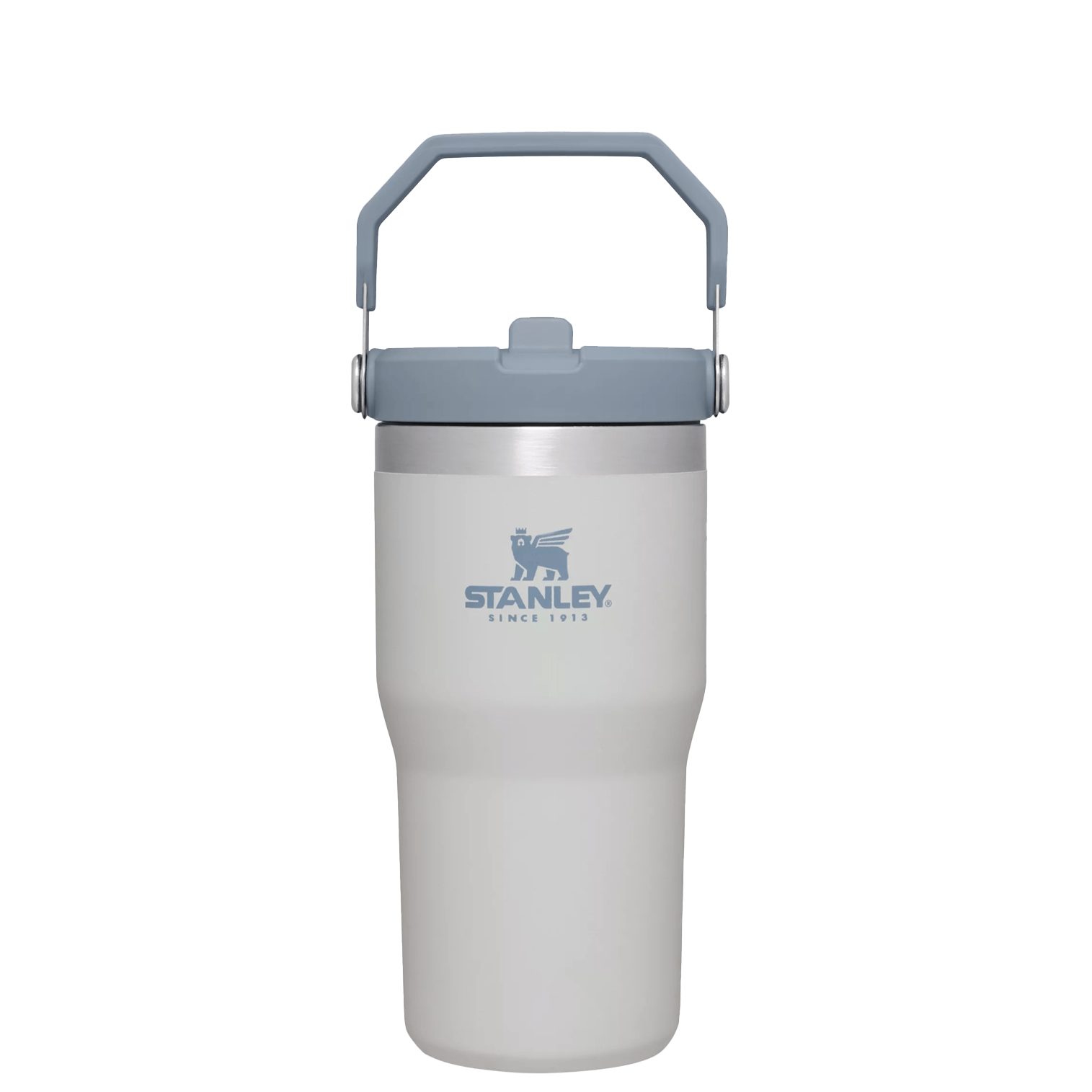 Stanley The IceFlow FlipStraw Tumbler Water Bottle 20 OZ In Fog